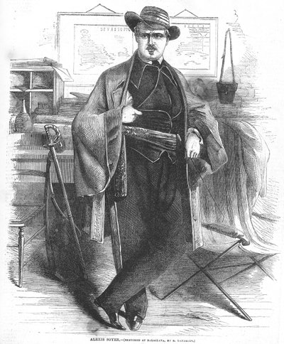Alexis Soyer, geschetst in Balaclava door Ebenezer Landells