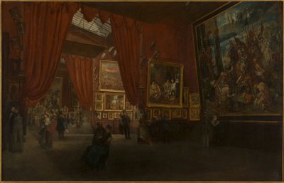 Tentoonstelling van werken van Eugène Delacroix, in de Galerie Martinet, boulevard des Italiens, in 1864 door Ed. Albertini