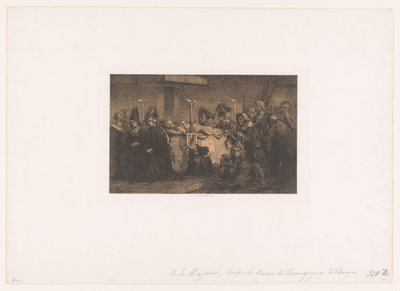 Maria van Bourgondië opgebaard in Brugge door Edgar Alfred Baes