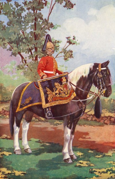 Trommelpaard van de 7e Dragonders door Edgar Alfred Holloway