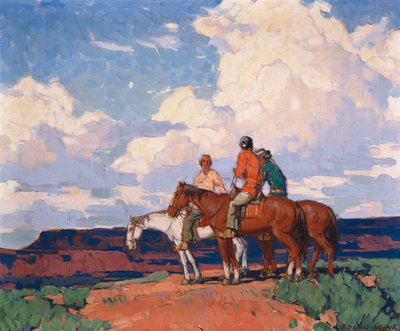 Ruiters te Paard door Edgar Alwin Payne