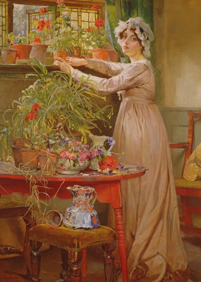 Bloemen schikken door Edgar Bundy