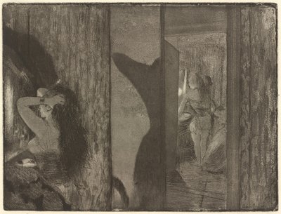 Actrices in hun kleedkamers door Edgar Degas