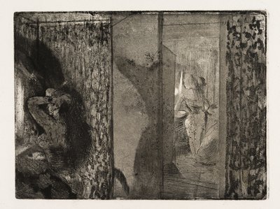 Actrices in hun kleedkamers door Edgar Degas
