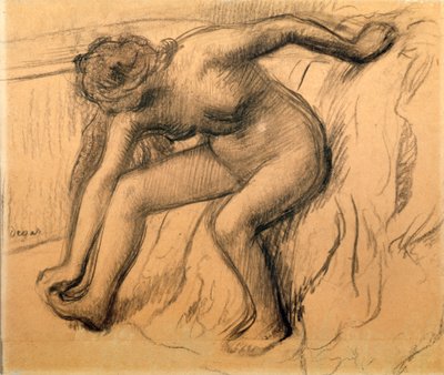 Na het Bad, 1892 door Edgar Degas