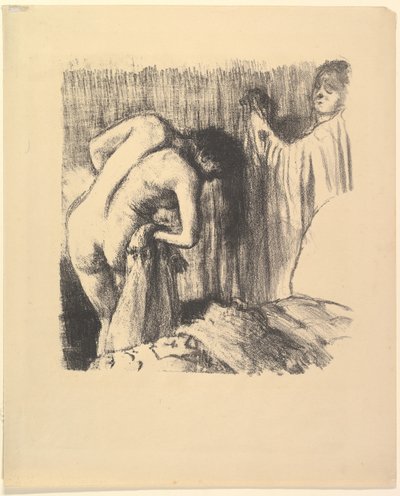 Na het Bad III, 1891-92 door Edgar Degas