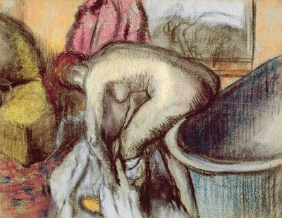Na het bad, ca. 1895 door Edgar Degas
