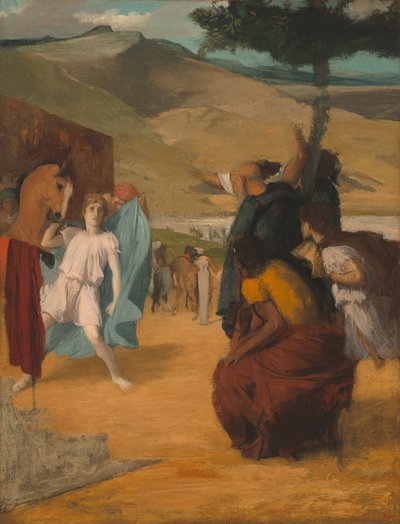 Alexander en Bucephalus door Edgar Degas