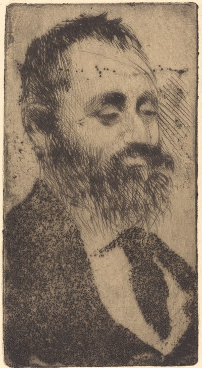 Alphonse Hirsch, 1875 door Edgar Degas