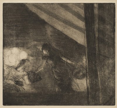 In het Café des Ambassadeurs, ca. 1879-80 door Edgar Degas