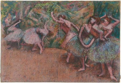 Balletscène, c.1907 door Edgar Degas