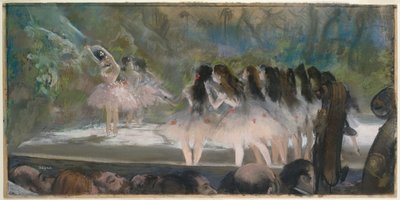 Ballet in de Parijse Opéra door Edgar Degas