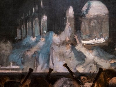 Ballet van Robert de Duivel (detail). 1876. Olie op doek. door Edgar Degas