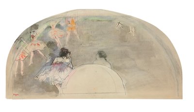 Balletscène, ca. 1880 door Edgar Degas