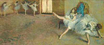 Voor de Ballet door Edgar Degas