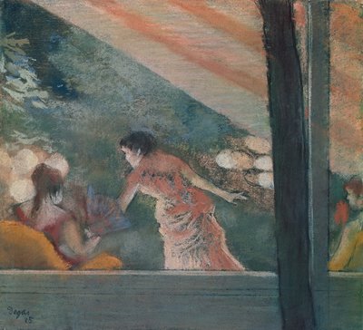 Cafe Concert bij de Ambassadeurs door Edgar Degas
