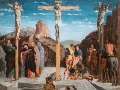 Calvarie (kopie naar Andrea Mantegna). 1861. Olie op doek. door Edgar Degas