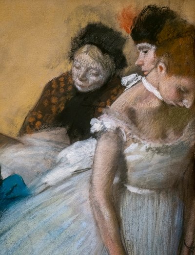 Dansexamen (detail) door Edgar Degas