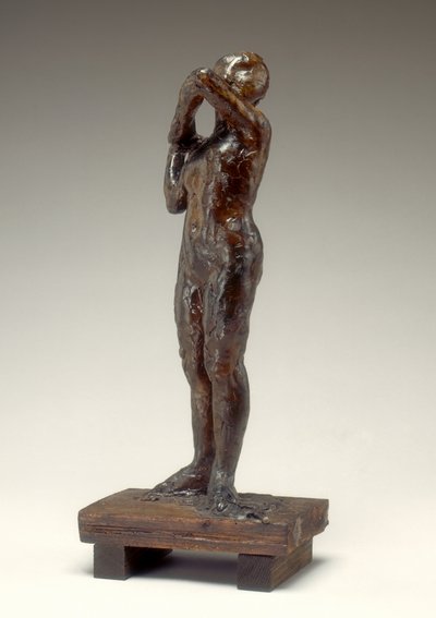 Danseres die de schouderband van haar lijfje aanpast, 1880s-1890s door Edgar Degas