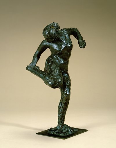 Dancer die haar Voet Vasthoudt, ca. 1900-10 door Edgar Degas