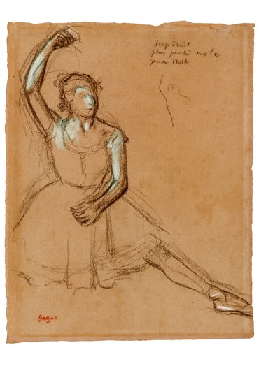 Dancer vooraanzicht door Edgar Degas