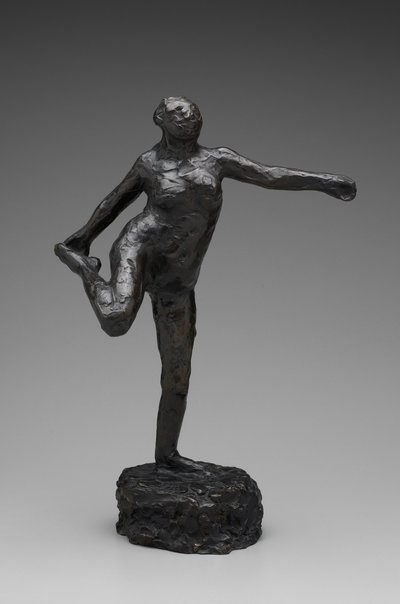 Danseres in Arabesk door Edgar Degas