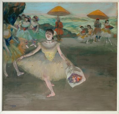 Danser op het podium door Edgar Degas