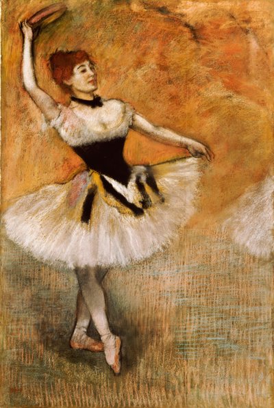 Danseres met Tamboerijn, 1882 door Edgar Degas
