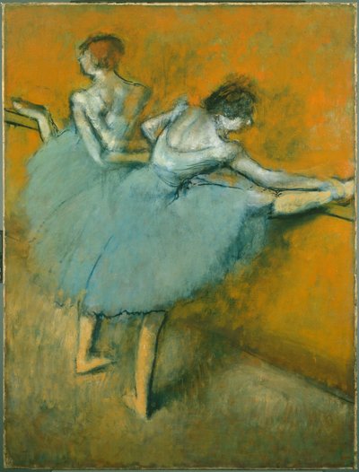 Danseressen aan de barre door Edgar Degas