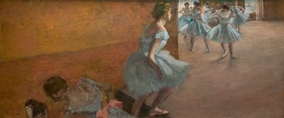 Dansers die een trap beklimmen. Tussen 1886 en 1888 door Edgar Degas