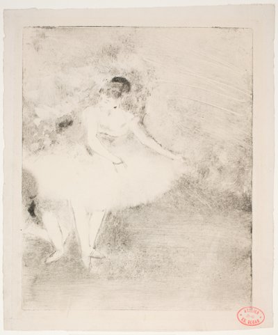 Danser op het podium door Edgar Degas