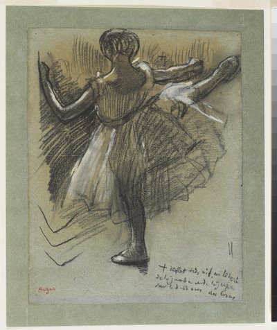 Danseres gezien van achteren, 
