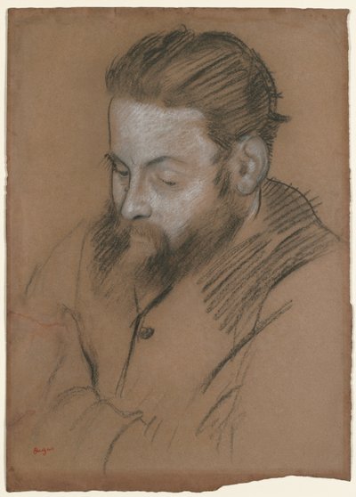 Diego Martelli door Edgar Degas