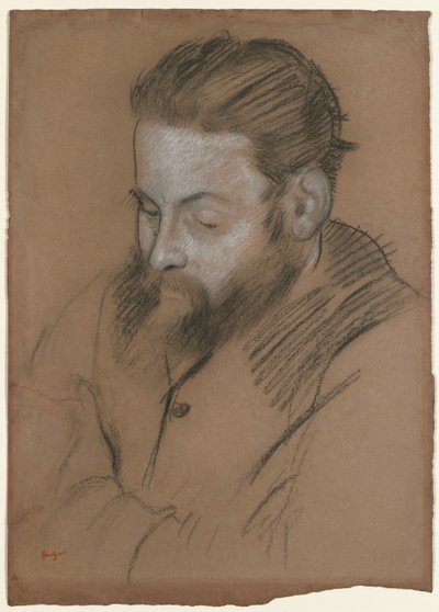 Diego Martelli, 1879 door Edgar Degas