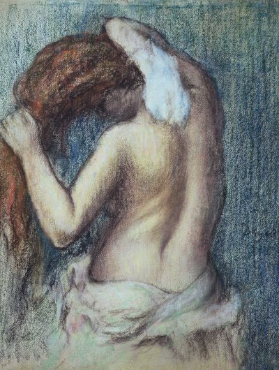 Vrouw bij haar Toilette, ca.1895 door Edgar Degas