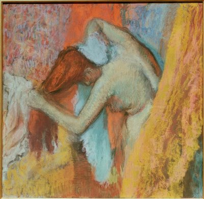 Vrouw bij de toilet door Edgar Degas