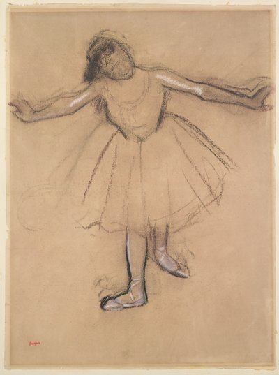 Vooraanzicht van Danser, c.1877 door Edgar Degas