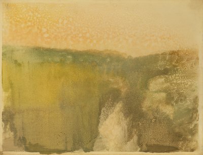 Groen Landschap, ca. 1890 door Edgar Degas