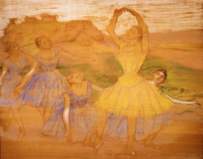 Groep Dansers, ca. 1895-1897 door Edgar Degas