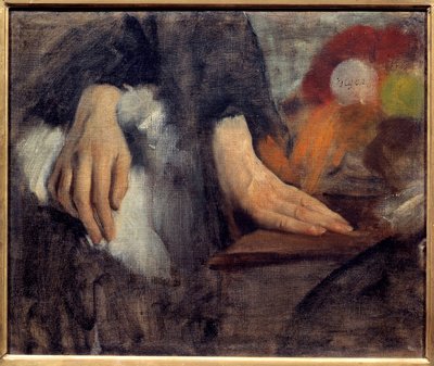 Handstudie voor de familie Bellelli door Edgar Degas