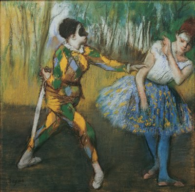 Harlekijn en Colombine door Edgar Degas