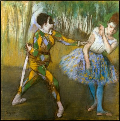 Harlekijn en Colombine door Edgar Degas