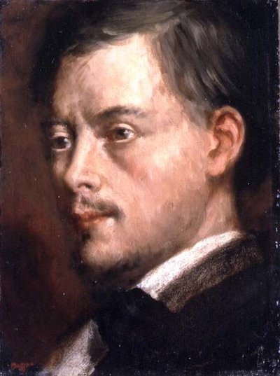 Hoofd van een Man door Edgar Degas