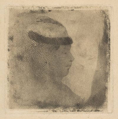 Hoofd van een Vrouw in Profiel door Edgar Degas
