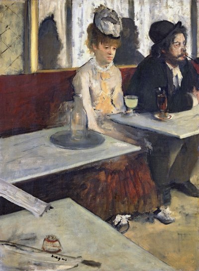In een café, of De absint door Edgar Degas