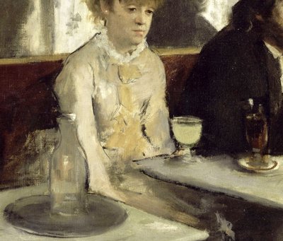 In een café of L