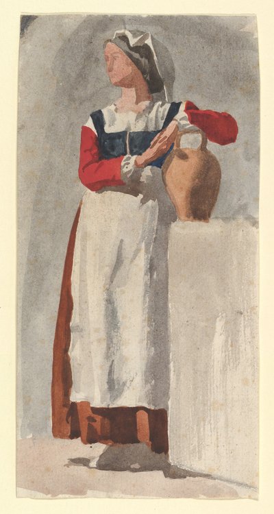 Italiaanse vrouw door Edgar Degas