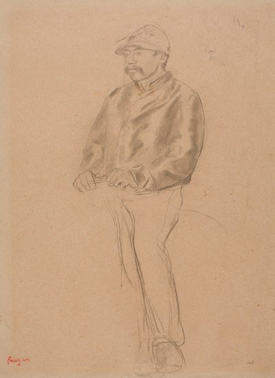 Jockey door Edgar Degas
