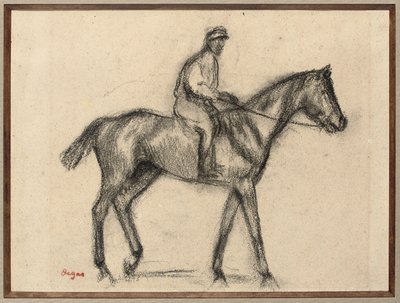 Jockey door Edgar Degas