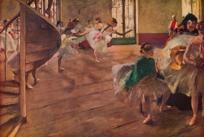 La Repetition, 1877 door Edgar Degas